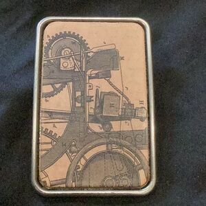 Belt Buckle Western Steampunk Science Guy